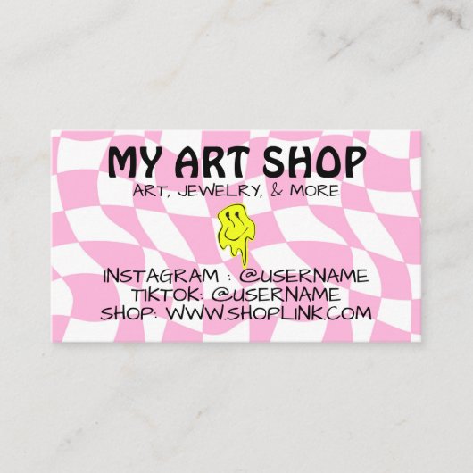 Trippy Hippie Carte de visite (Devant)