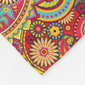 Trippy Hippy Paisley Fleece Blanket Deken (Hoek)