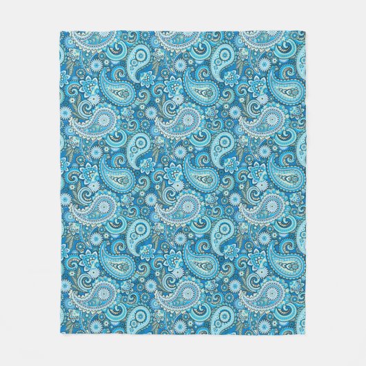 Trippy Hippy Paisley Fleece Deken (Voorkant)
