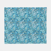 Trippy Hippy Paisley Fleece Deken (Voorkant (Horizontaal))