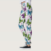 Trippy Hippy Retro Butterfly Leggings (Links)