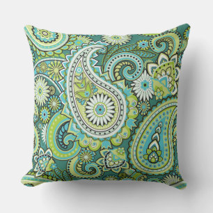 Trippy Hippy Retro Paisley Kussen