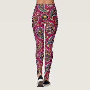 Trippy Hippy Retro Paisley Leggings