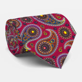 Trippy Hippy Retro Paisley Stropdas (Opgerold)