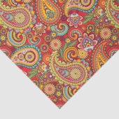 Trippy Hippy Retro Paisley Tissuepapier (Detail)