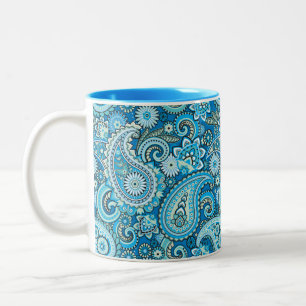 Trippy Hippy Retro Paisley Tweekleurige Koffiemok