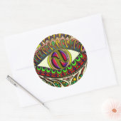 Trippy Hydro Ronde Sticker (Envelop)