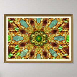 Trippy Keleidoscopisch Poster