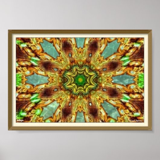 Trippy Keleidoscopisch Poster (Voorkant)