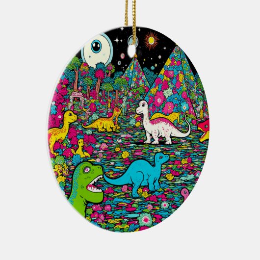 Trippy Keramisch Ornament (Rechts)