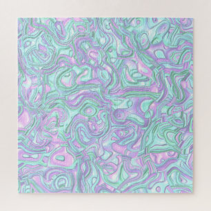 Trippy Kleurrijke 3D Krullen Legpuzzel