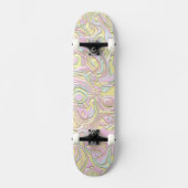 Trippy Kleurrijke 3D Krullen Skateboard (Voorkant)