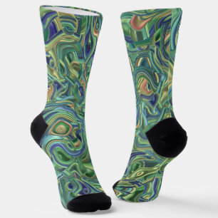 Trippy Kleurrijke 3D Krullen Soks Sokken