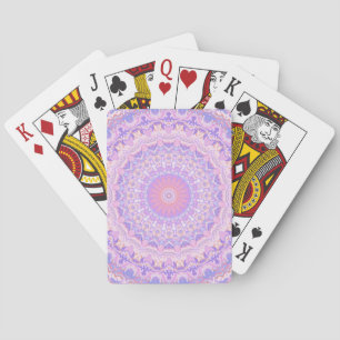 Trippy Kleurrijke Ingewikkelde Boho Hippie Mandala Pokerkaarten