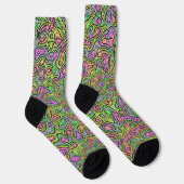 Trippy Kleurrijke Sock Blobben Sokken (Rechts)
