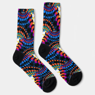 Trippy Kleurrijke Stippen Mode Sokken