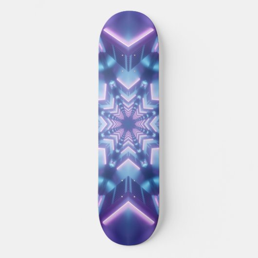 Trippy Kunstpatronen Skateboard (Voorkant)