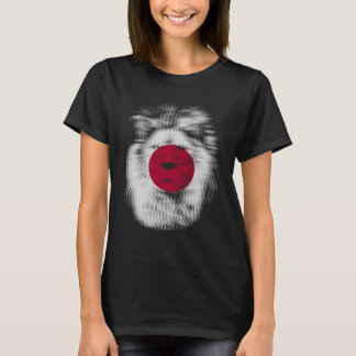 Trippy leeuw Japan Japanse vlag EDM raves techno m T-shirt