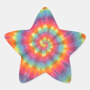 Trippy Little Swirl Tie Dye PhatDyes Ster Sticker
