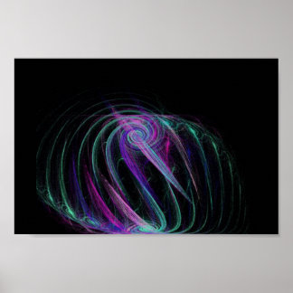 Trippy love fractal poster