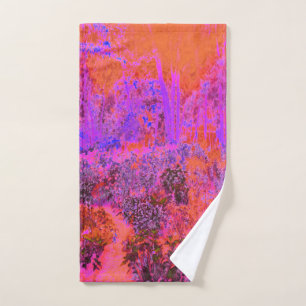 Trippy Magenta et Orange Jardin impressionniste
