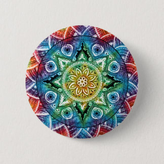 Trippy Mandala Ronde Button 5,7 Cm