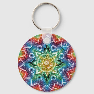 Trippy Mandala Sleutelhanger