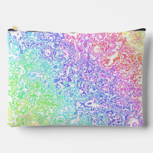 Trippy Maximalist Groovy Boho Bold Rainbow Marble Etui