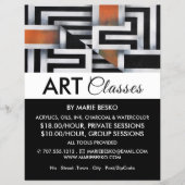 Trippy Maze Pattern, Art Class Adverteren Flyer (Voorkant)