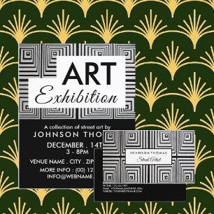 Trippy Maze Squares, professionele artiest Visitekaartje