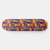 Trippy Mushroom Art Peinture Skateboard (Horz)