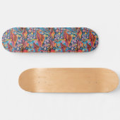 Trippy Mushroom Art Peinture Skateboard (Horz)