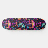 Trippy Mushroom Art Schilderij Skateboard (Horizontaal)