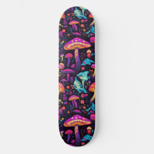 Trippy Mushroom Art Schilderij Skateboard