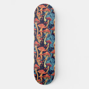 Trippy Mushroom Art Schilderij Skateboard