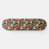 Trippy Mushroom Art Schilderij Skateboard (Horizontaal)