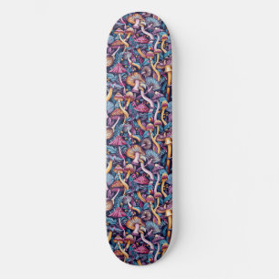 Trippy Mushroom Art Schilderij Skateboard