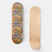 Trippy Mushroom Art Schilderij Skateboard (Voorkant)