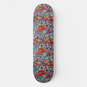 Trippy Mushroom Art Schilderij Skateboard