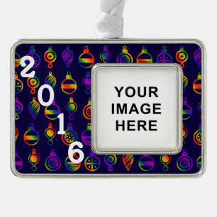Trippy Ornaments Verzilverd Kader Ornament