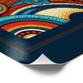 Trippy Ostrich Glossy Poster Perfect Poster (Hoek)