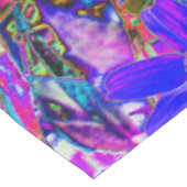 Trippy Paars en Magenta kleurrijke wilde bloemen Tafelkleed (Gekanteld)