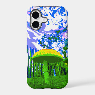 Trippy paddenstoel iPhone 5 Hoesje (helder)