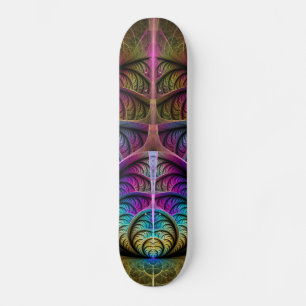 Trippy Patronen Kleurrijke Abstracte Fractale Kuns Skateboard
