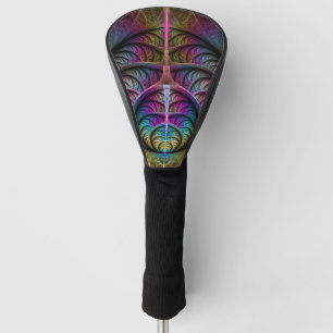 Trippy Patterned Kleurrijke Abstracte Fractal Art Golfheadcover