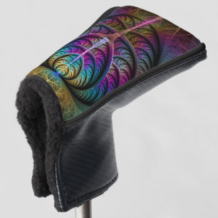 Trippy Patterned Kleurrijke Abstracte Fractal Art Golfheadcover