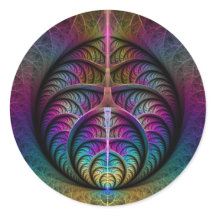Trippy Patterned Kleurrijke Abstracte Fractal Art