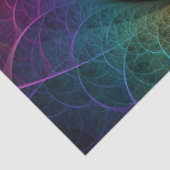 Trippy Patterned Kleurrijke Abstracte Fractal Art Tissuepapier (Detail)