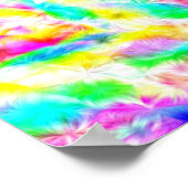 Trippy Peace Sign Fractal Poster Imprimer (Coin)