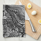 Trippy Portret Theedoek (Quarter Fold)